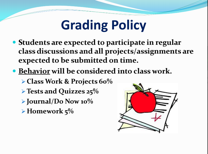 Grading Policy 201